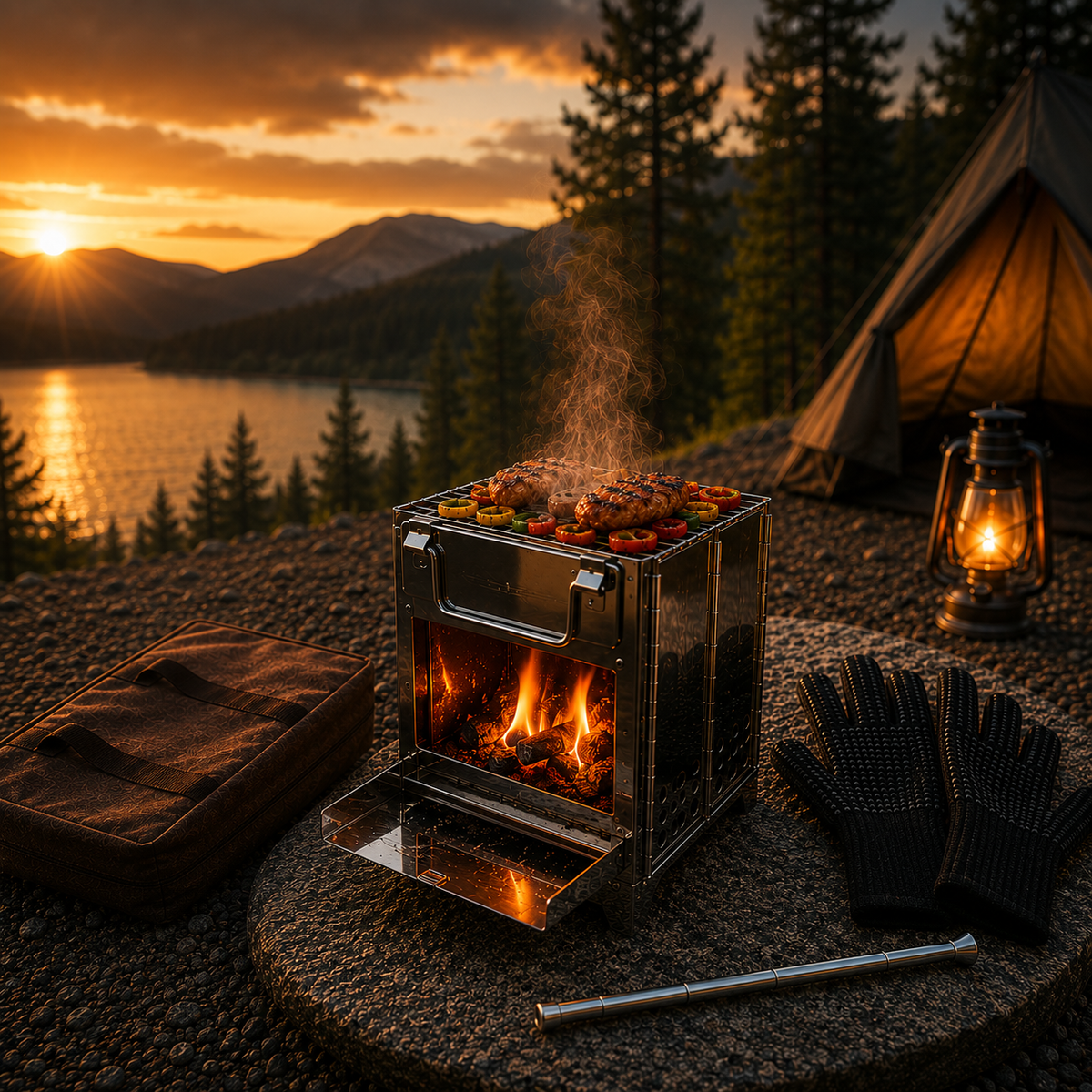 FieldFire Compact Wood Burning Stove Kit