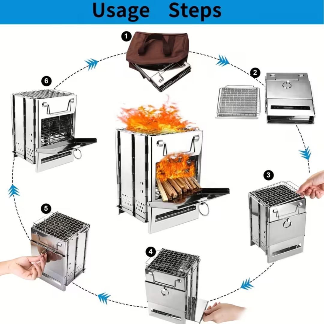 FieldFire Compact Wood Burning Stove Kit