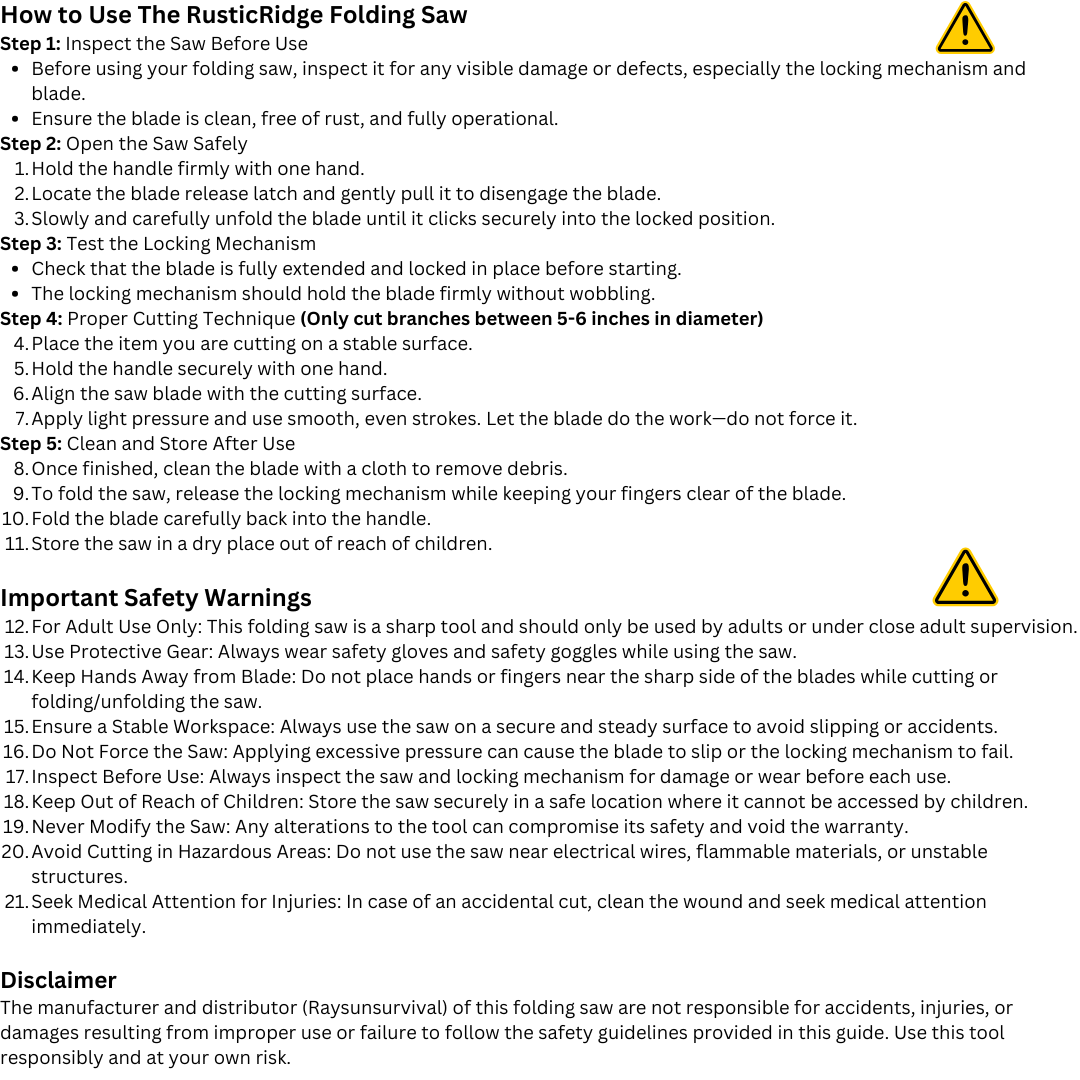 The Wilderness Woodworking Kit